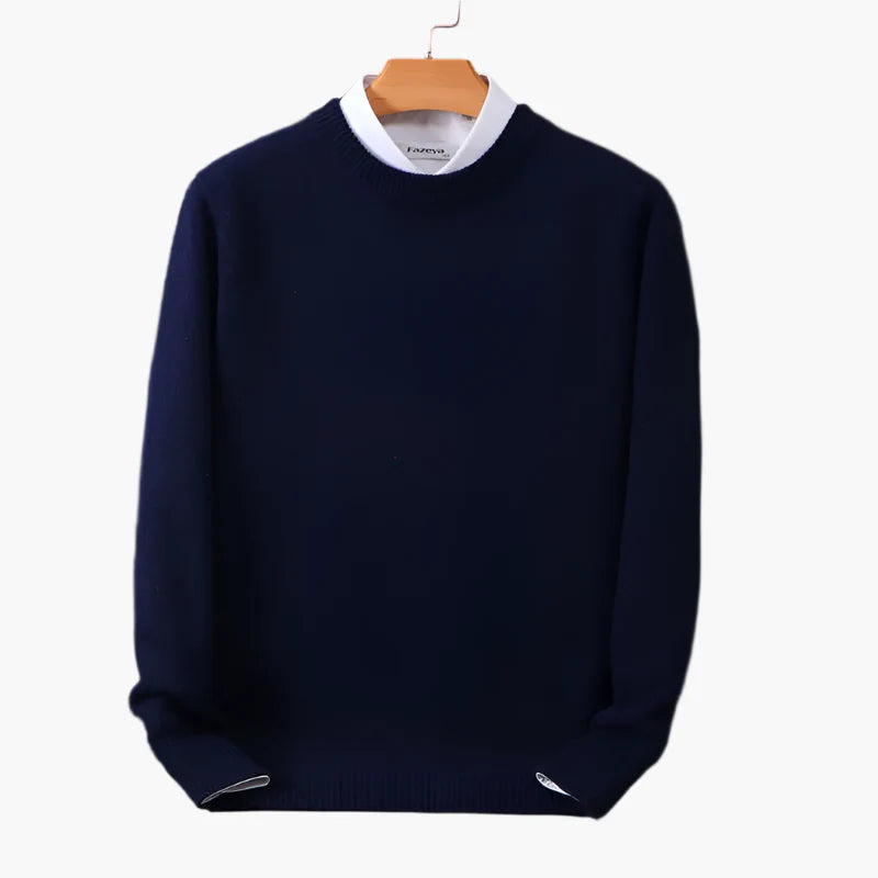 Herren Feinstrick Pullover mit Kragen | Eleganter Business & Freizeit Look