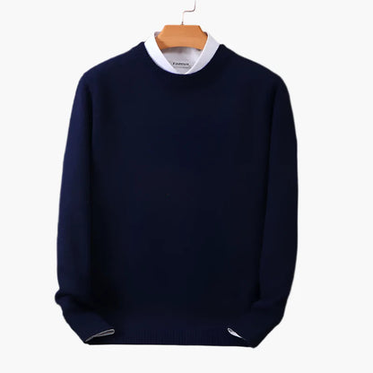 Herren Feinstrick Pullover mit Kragen | Eleganter Business & Freizeit Look