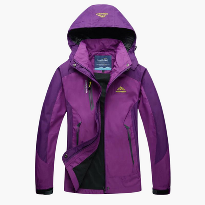 Damen Outdoorjacke Winddicht Wasserdicht Atmungsaktiv für Wandern und Camping