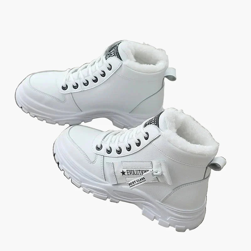 Damen Winter Sneaker Boots – Modische High-Top Freizeitschuhe mit Warmfutter für kalte Tage