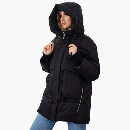 Damen Winter Steppjacke mit Kapuze – Modische warme Outdoorjacke für kalte Tage