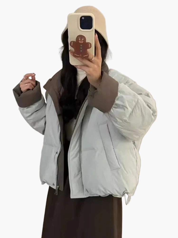 Damen Übergangsjacke Pufferjacke Casual Komfort für Alltag und Freizeit