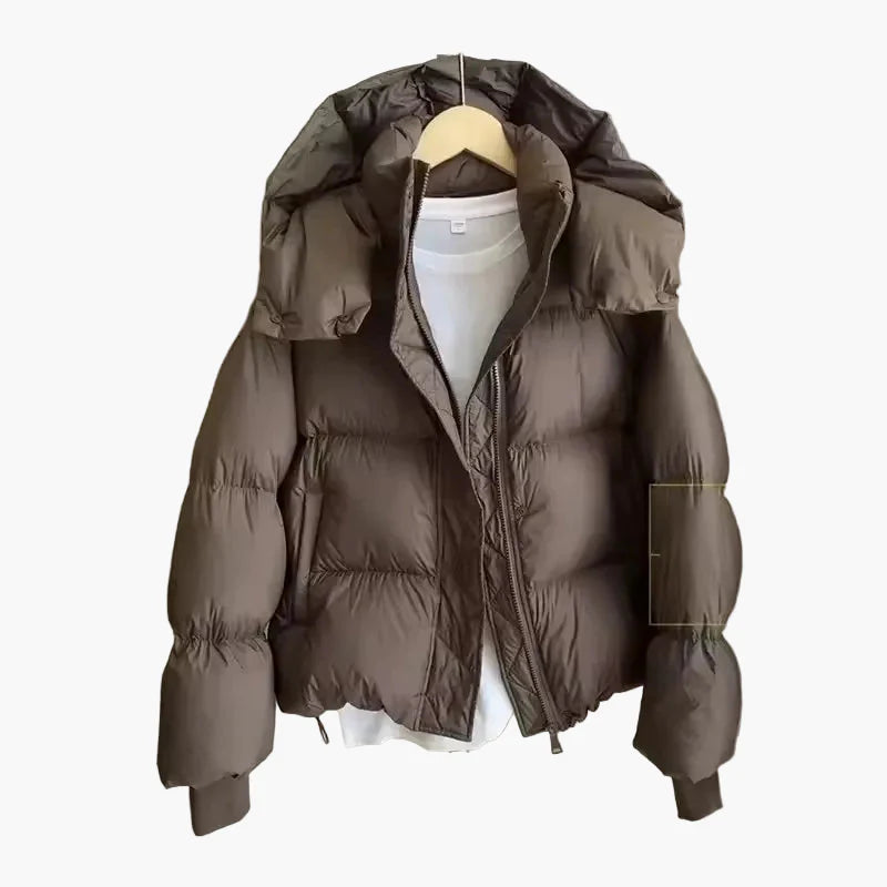 Damen Steppjacke Winter Kapuzenjacke Warm Gepolstert Outdoor Freizeit