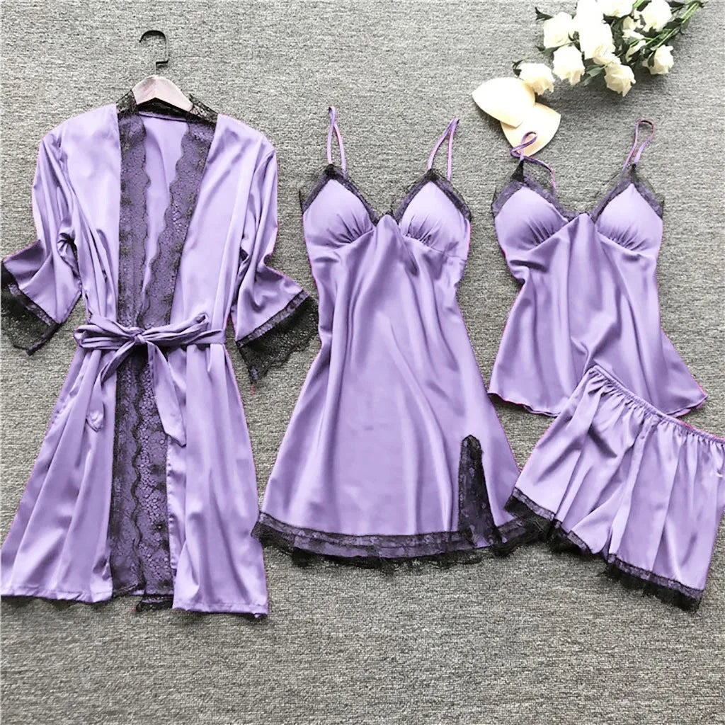Elisa - Edles Nachtwäsche Set aus Satin
