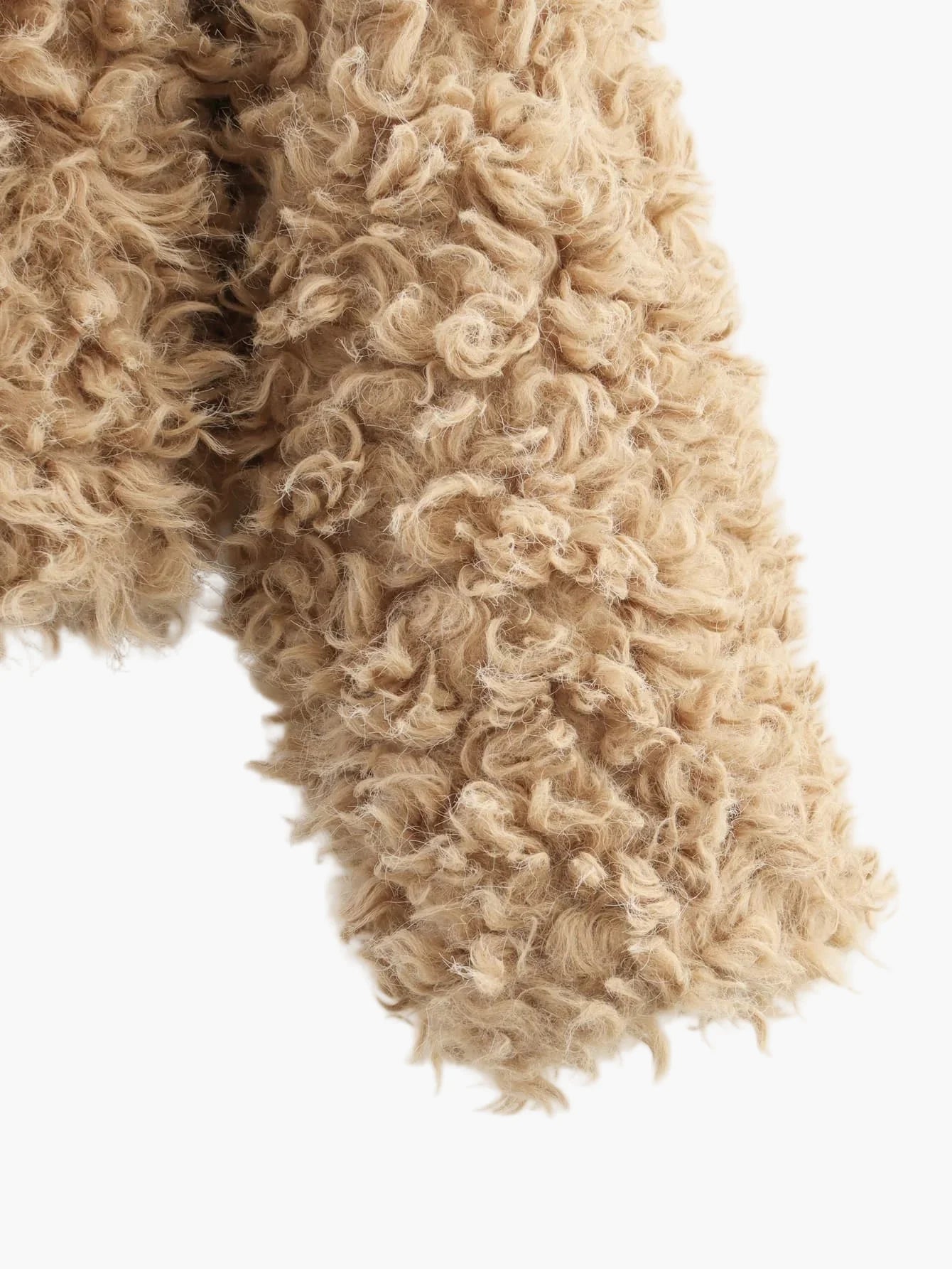 Damen Teddyfell Kurzjacke im Retro-Look – Modische Übergangsjacke für Freizeit & Alltag