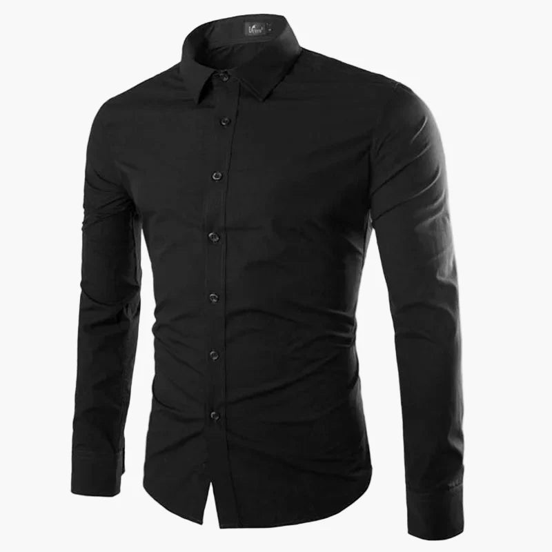 Herren Slim Fit Business Freizeit Hemd – Langarm, Modernes Design, Vielseitig für Büro und Alltag