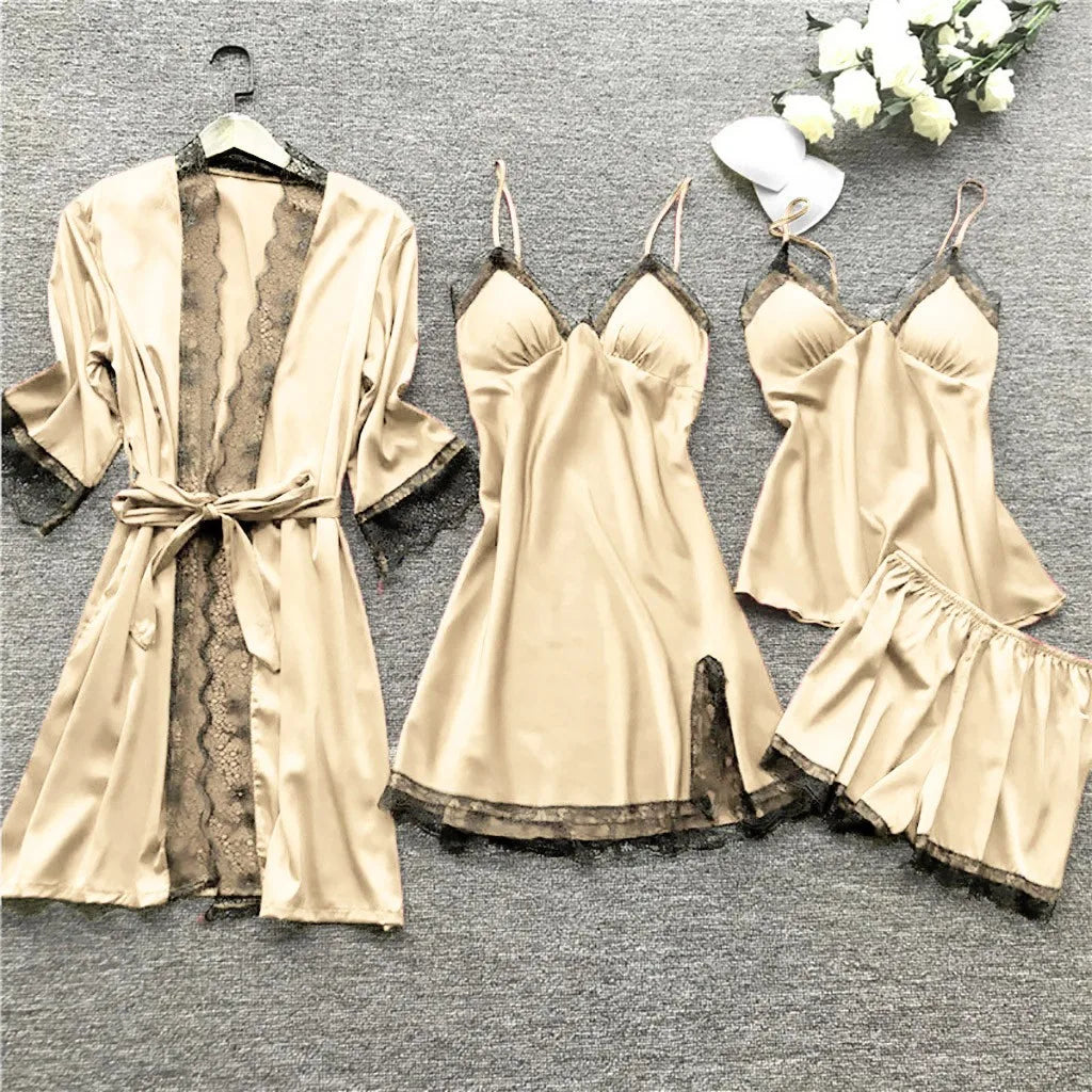 Elisa - Edles Nachtwäsche Set aus Satin