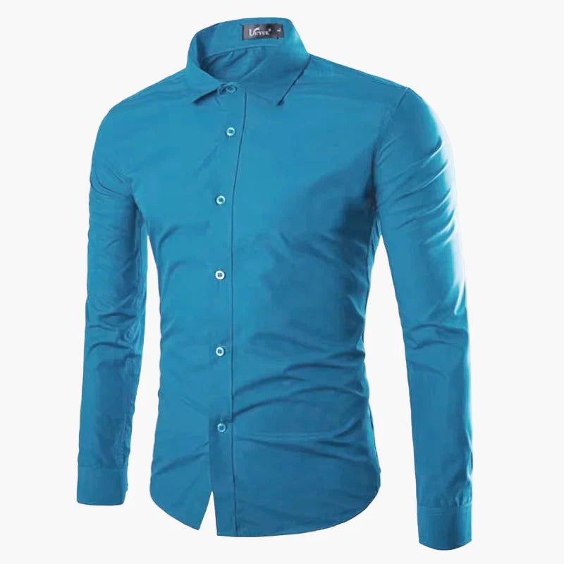 Herren Slim Fit Business Freizeit Hemd – Langarm, Modernes Design, Vielseitig für Büro und Alltag