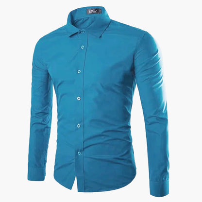 Herren Slim Fit Business Freizeit Hemd – Langarm, Modernes Design, Vielseitig für Büro und Alltag