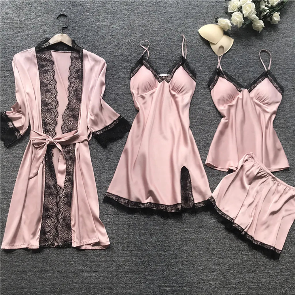Elisa - Edles Nachtwäsche Set aus Satin