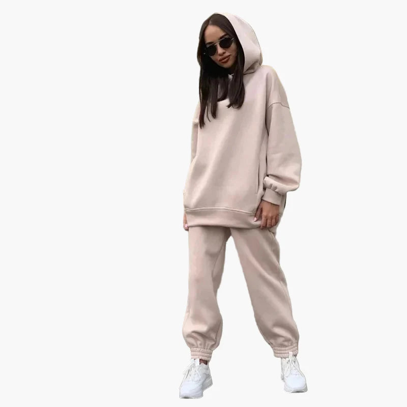 Damen Oversize Hoodie & Jogginghose Set – Bequemer Freizeitanzug im modernen Streetwear-Stil
