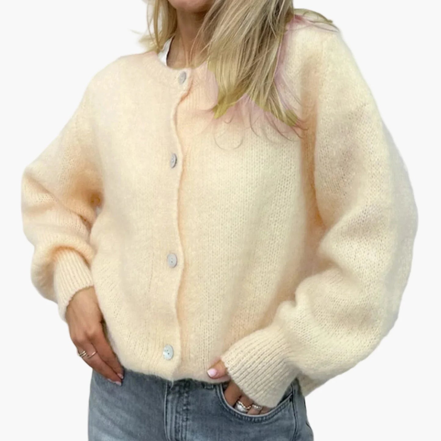 Damen Strickcardigan im lässigen Stil für Alltag und Freizeit