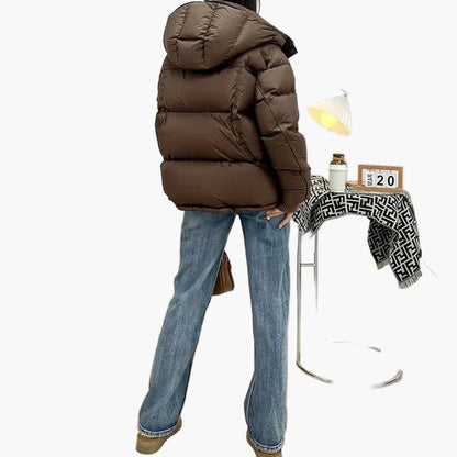 Damen Winter Steppjacke mit Kapuze – Modischer Outdoor Parka für kalte Tage