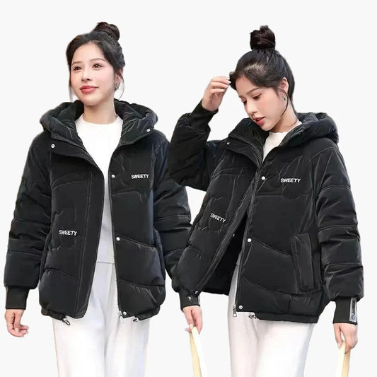 Damen Winter Steppjacke mit Kapuze – Modische Freizeitjacke, warm & bequem