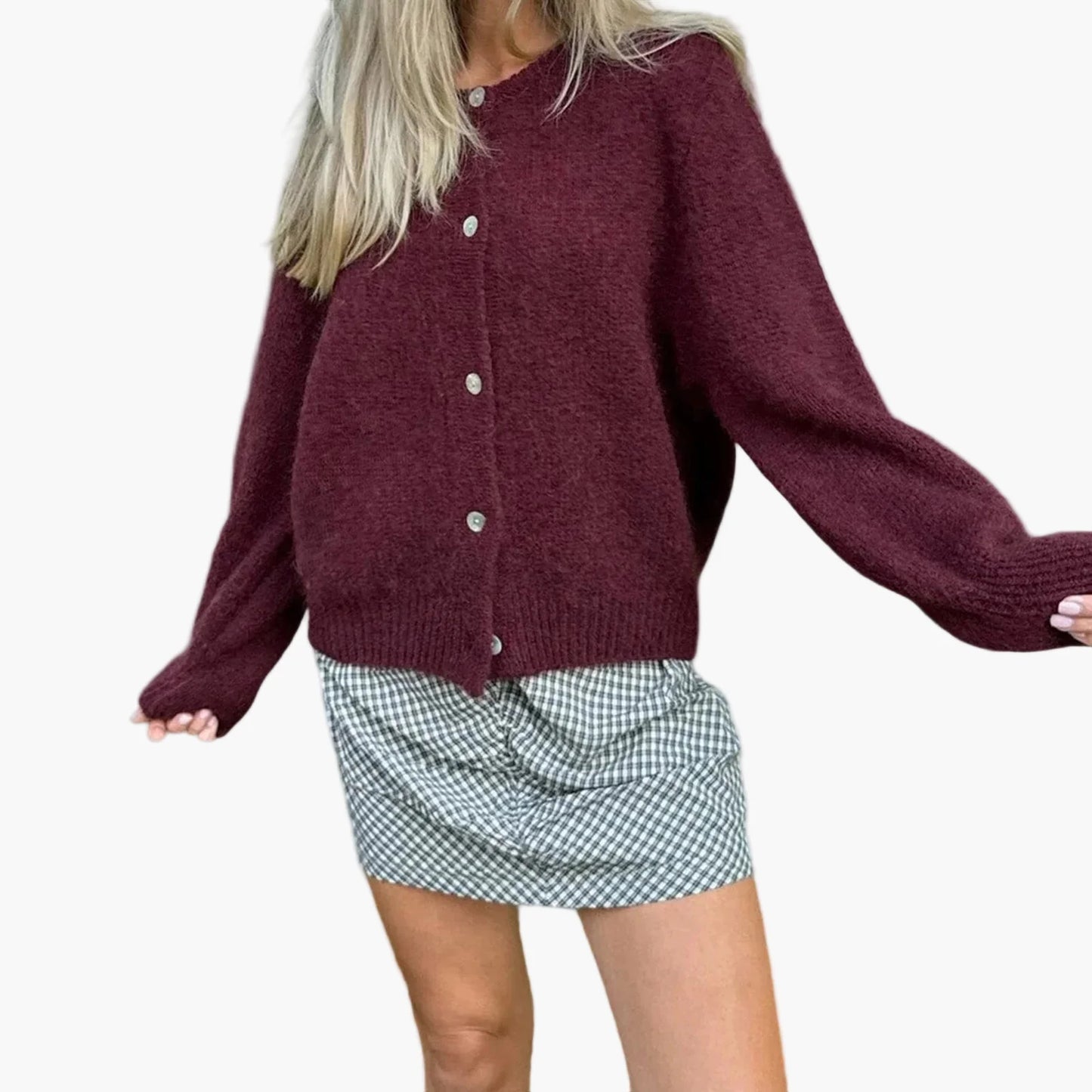 Damen Strickcardigan im lässigen Stil für Alltag und Freizeit