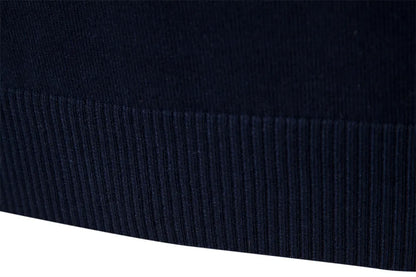 Herren Strickpullover mit Reißverschluss – Modernes Streifendesign für Freizeit und Büro
