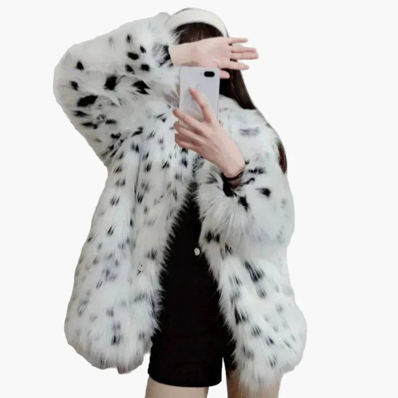 Damen Luxus Winter Pelzmantel – Eleganter Mode-Klassiker für stilvolle Anlässe