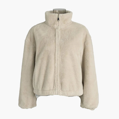 Damen Trendige Kunstfell-Jacke für Herbst und Winter – Kuschelig, Modisch, Vielseitig