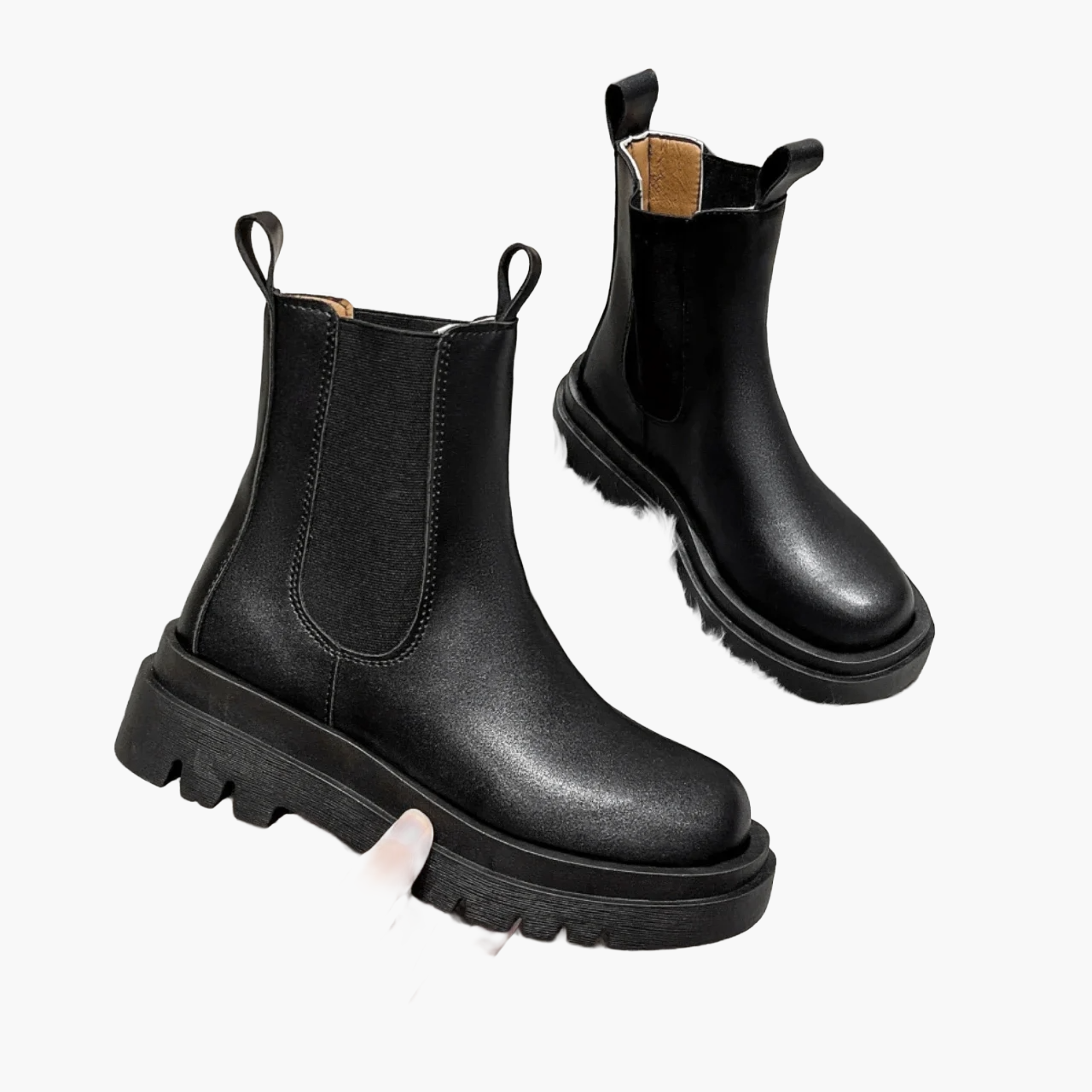 Damen Chelsea Boots mit dicker Sohle – Modische Alltagsschuhe für Herbst und Winter