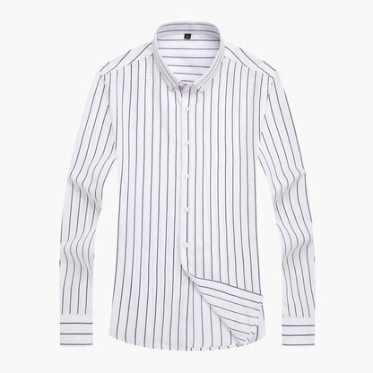 Herren Business-Freizeit Hemd – Gestreift, Klassisch, Vielseitig für Büro & Alltag