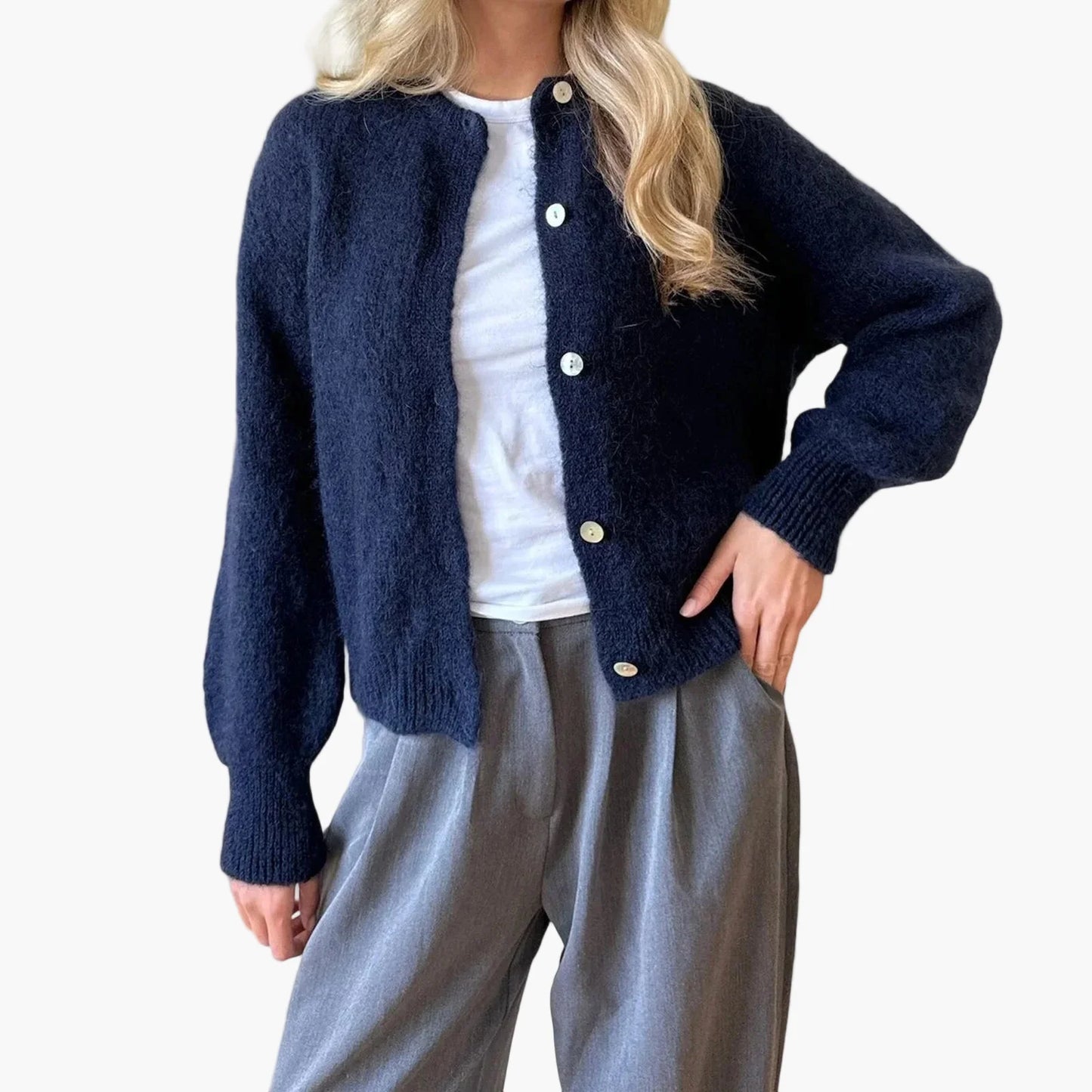 Damen Strickcardigan im lässigen Stil für Alltag und Freizeit