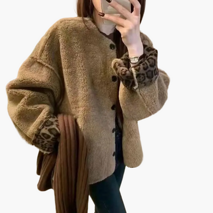 Damen Teddyjacke im Oversized-Look – Lässiger Herbst- und Winterstil, ideal für Freizeit und Alltag