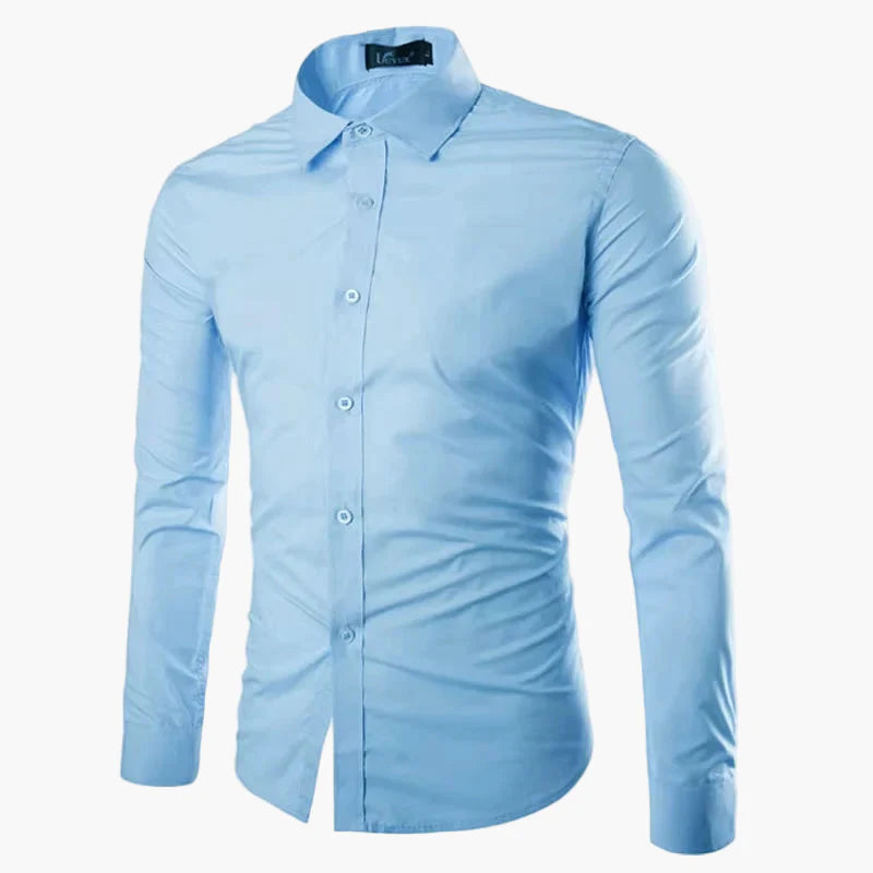 Herren Slim Fit Business Freizeit Hemd – Langarm, Modernes Design, Vielseitig für Büro und Alltag
