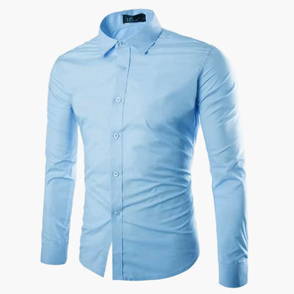 Herren Slim Fit Business Freizeit Hemd – Langarm, Modernes Design, Vielseitig für Büro und Alltag