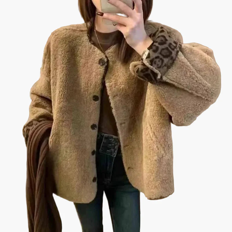Damen Teddyjacke im Oversized-Look – Lässiger Herbst- und Winterstil, ideal für Freizeit und Alltag