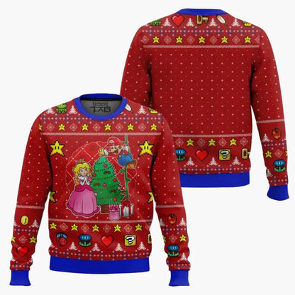 Unisex Retro Pixel Gaming Ugly Christmas Sweater – Pullover für Gamer und Weihnachtsfans