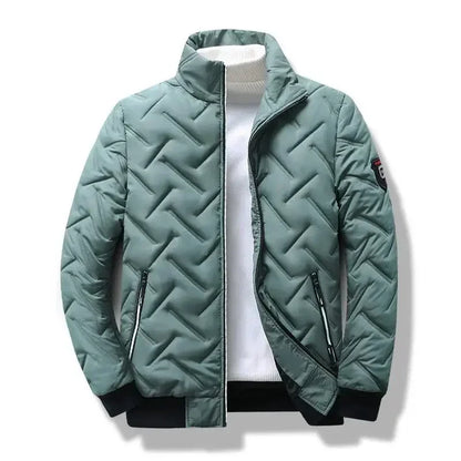Gesteppte Jacke mit Hohem Kragen, Reißverschluss und Seitentaschen