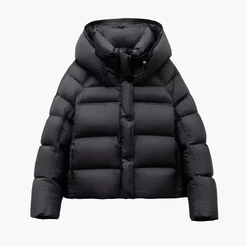Damen Steppjacke Winter Warm Pufferjacke mit Kapuze – Modischer Alltagsbegleiter