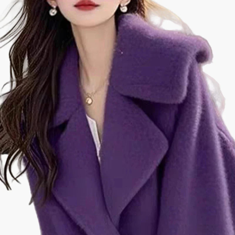 Damen Oversize Mantel im eleganten Street-Style für Alltag und Büro