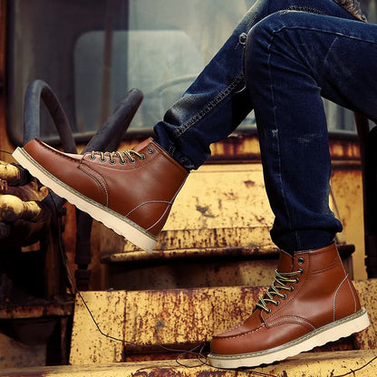 Herren Retro Winterstiefel – Modische Outdoor Boots für Freizeit & Alltag