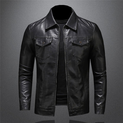 Herren Lederjacke im klassischen Design für stilvollen Alltag und besondere Anlässe