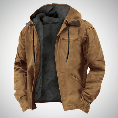 Herren Übergangsjacke mit Kapuze – Eleganter Freizeit- und Outdoor-Stil für den Herbst