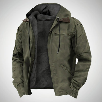 Herren Übergangsjacke mit Kapuze – Eleganter Freizeit- und Outdoor-Stil für den Herbst