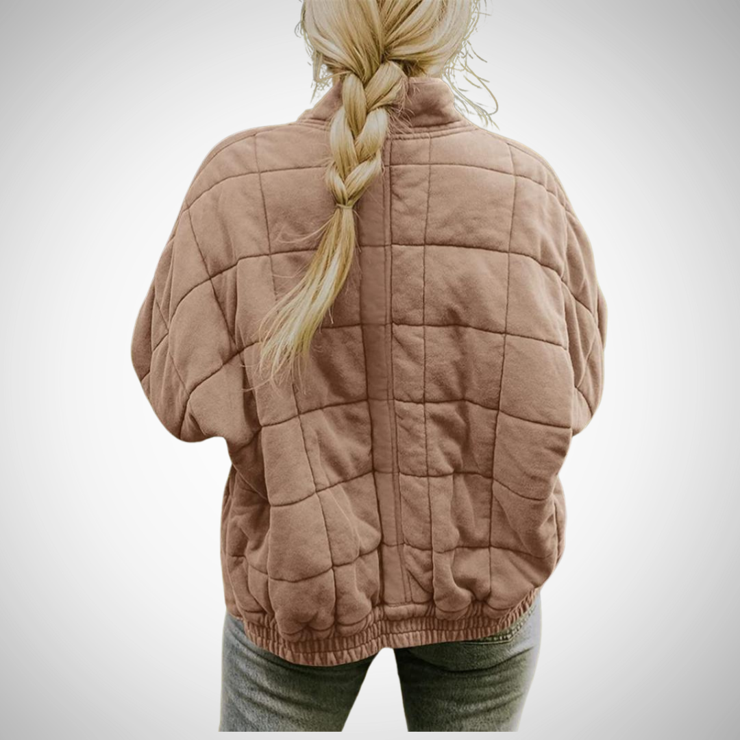 Damen Steppjacke im angesagten Oversize-Look für Herbst und Winter – Modische Freizeitjacke