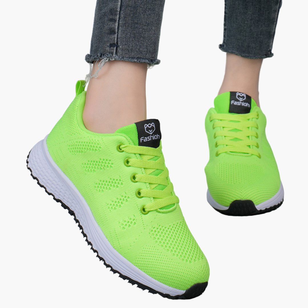Damen Sportschuhe für Fitness und Alltag – Bequeme Sneaker mit atmungsaktivem Mesh und Schnürung