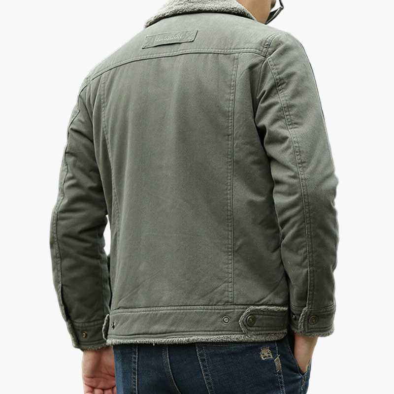 Herren Outdoor Winterjacke im Pilotenstil – Warm & Winddicht, Freizeit & Abenteuer
