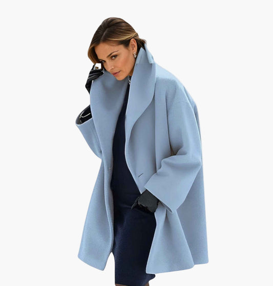 Damen Oversize Mantel mit Reverskragen – Eleganter Business- und Alltagslook