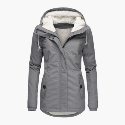 Damen Winter Parka mit Kapuze – Kuscheliger Sherpa-Hoodie für Outdoor & Alltag