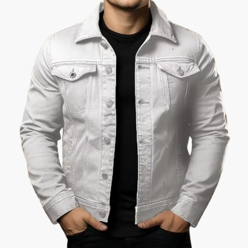 Herren Denimjacke im klassischen Streetstyle – Lässige Übergangsjacke für Alltag und Freizeit