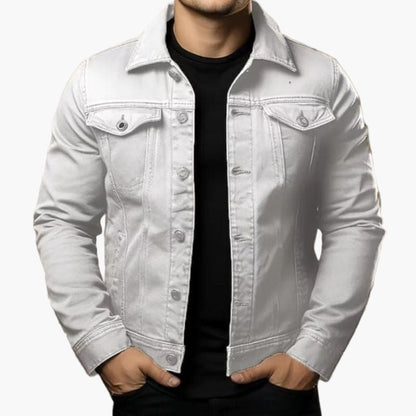 Herren Denimjacke im klassischen Streetstyle – Lässige Übergangsjacke für Alltag und Freizeit
