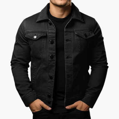 Herren Denimjacke im klassischen Streetstyle – Lässige Übergangsjacke für Alltag und Freizeit
