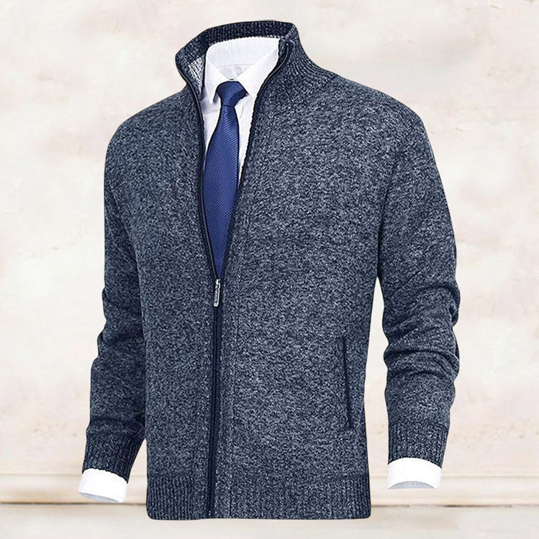 Herren Strickjacke mit Reißverschluss – Stilvolle Freizeit- und Businessmode