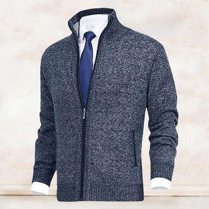 Herren Strickjacke mit Reißverschluss – Stilvolle Freizeit- und Businessmode