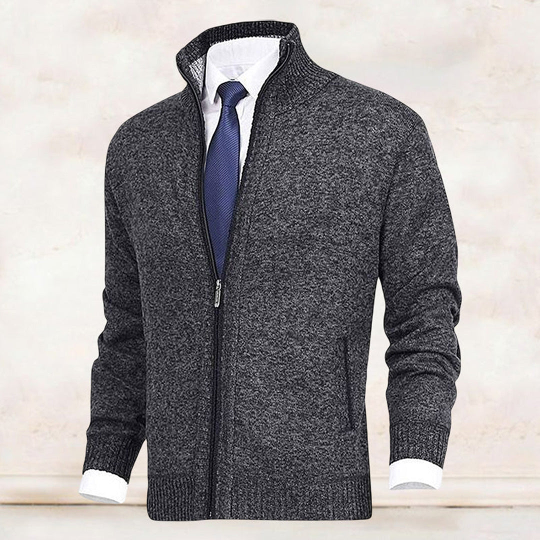 Herren Strickjacke mit Reißverschluss – Stilvolle Freizeit- und Businessmode