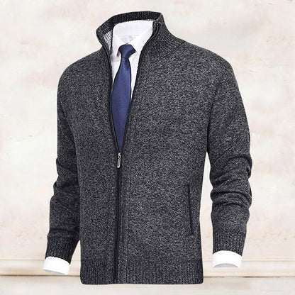Herren Strickjacke mit Reißverschluss – Stilvolle Freizeit- und Businessmode