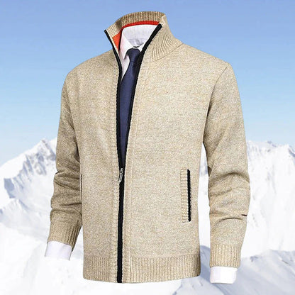 Herren Strickjacke mit Reißverschluss – Stilvolle Freizeit- und Businessmode